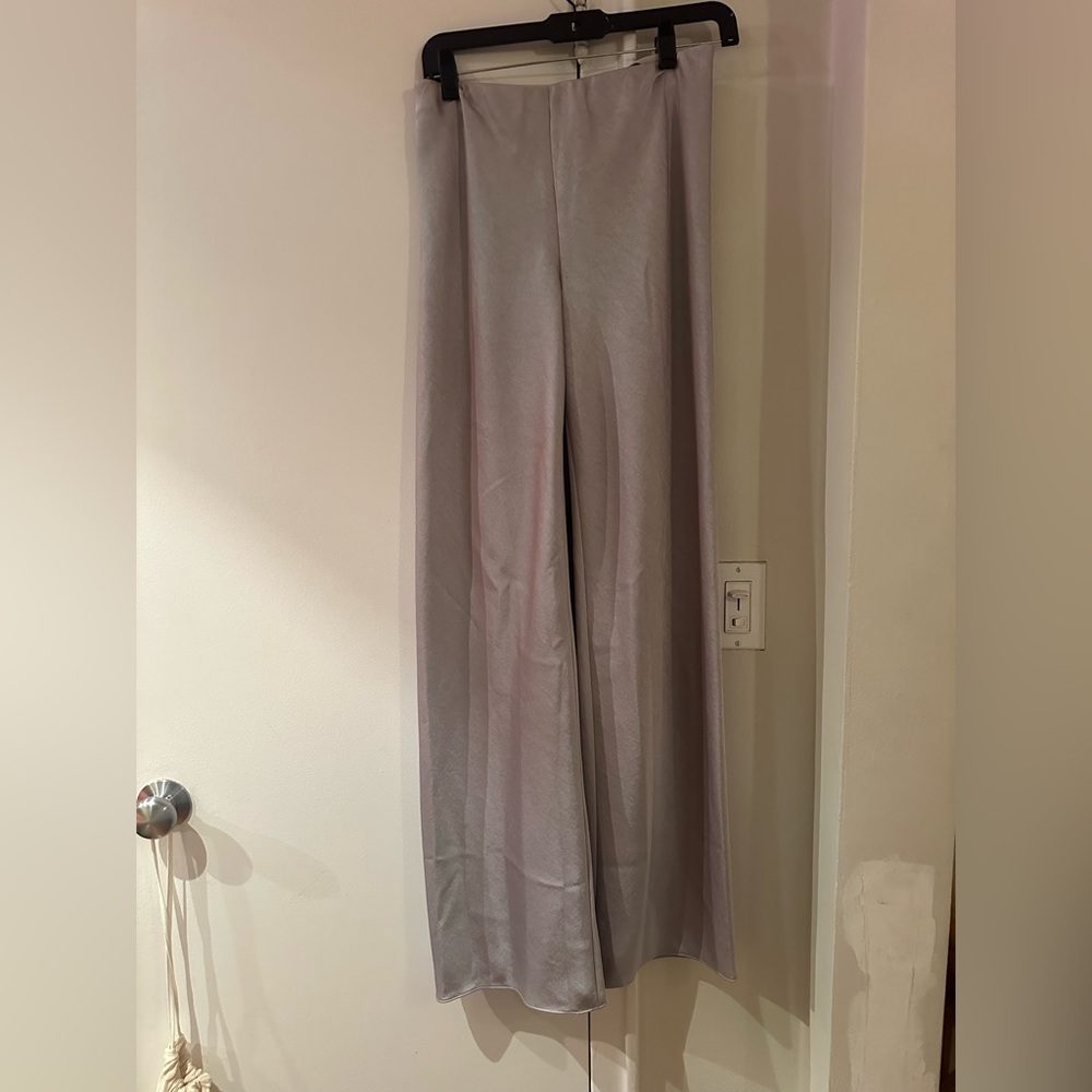 Vince Fluid Satin Bias Pant - Picture 2 of 3
